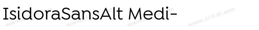 IsidoraSansAlt Medi字体转换